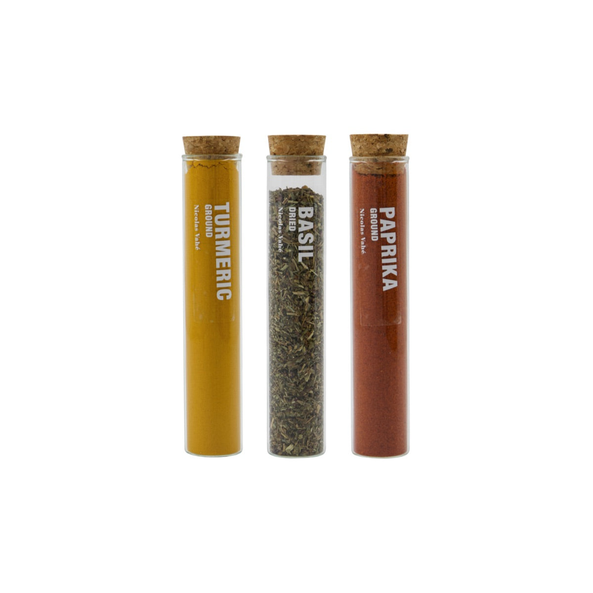 3 Krydd staukar saman í pakka – Basil, paprika og turmeric