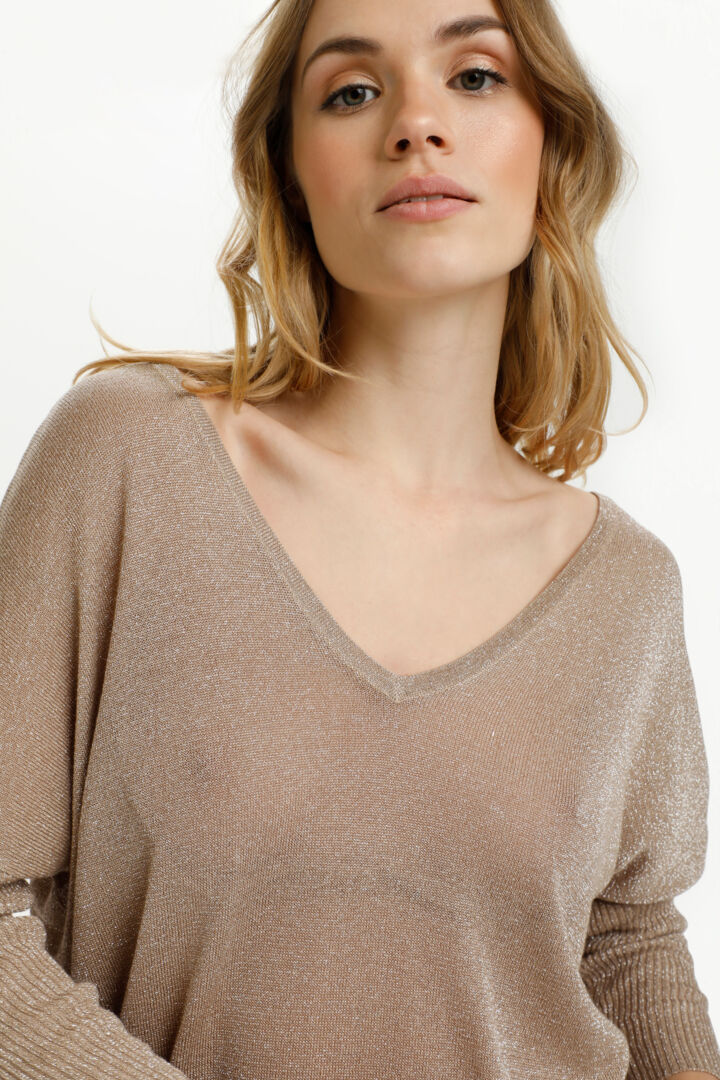 Ankra toppur shimmer - Kaffe