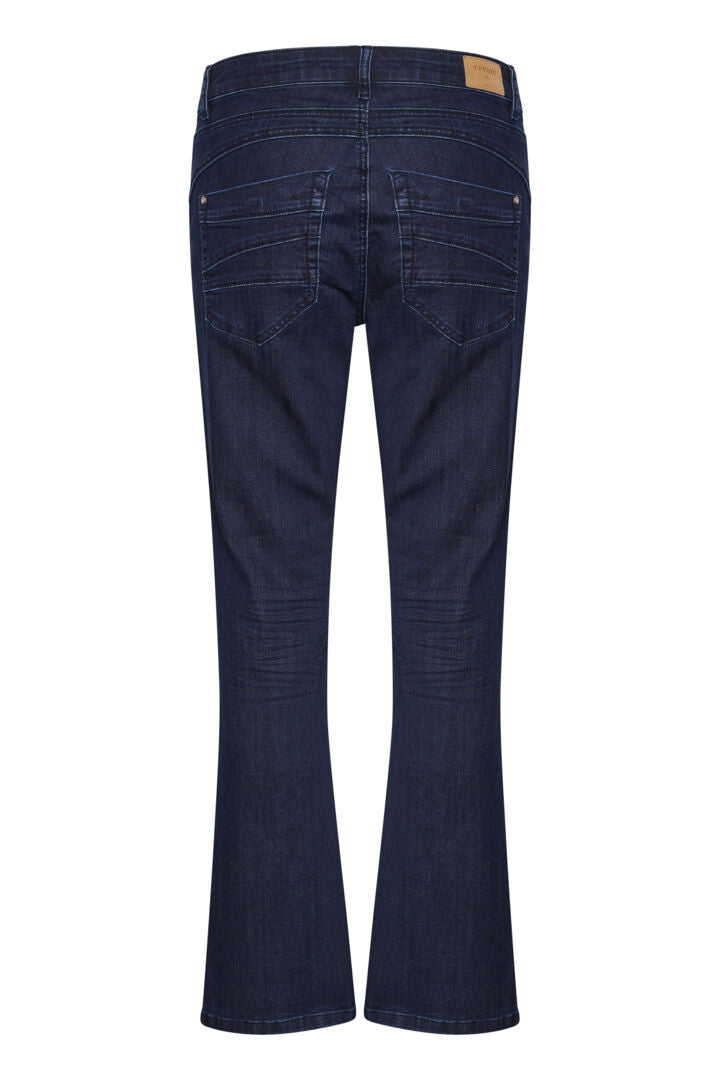 Lone bootcut gallabuxur - Cream