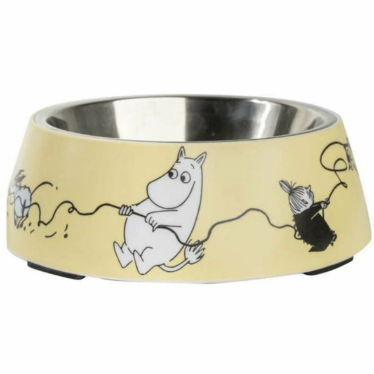 Moomin pets skál gul M - Muurla
