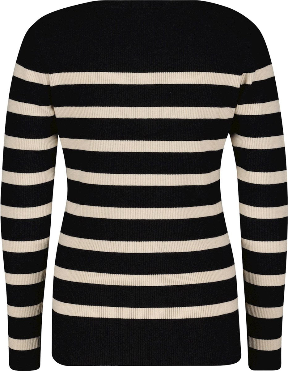 Rib peysa svört/brún - Red Button