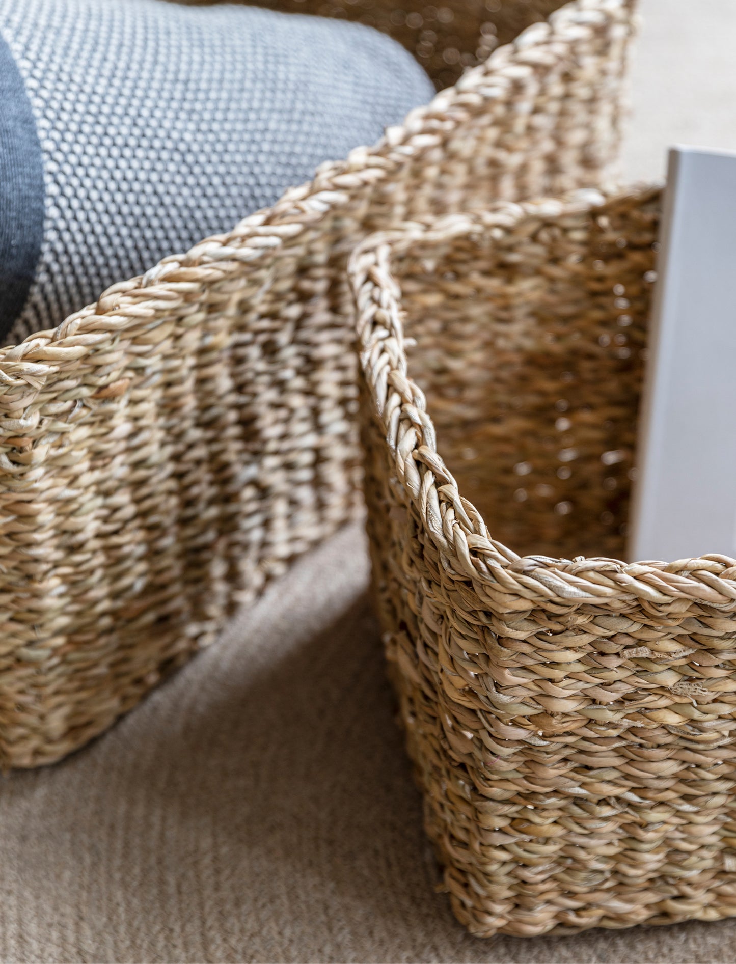 Brading körfur, Seagrass Sett 2 stk. - Garden Trading