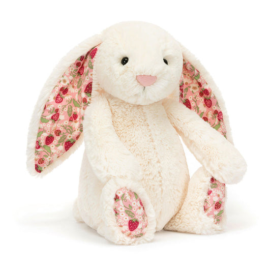 Kanína small hvít með jarðarberja eyru - Jellycat