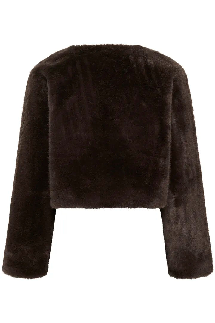 Jemmy loðjakki - Kaffe