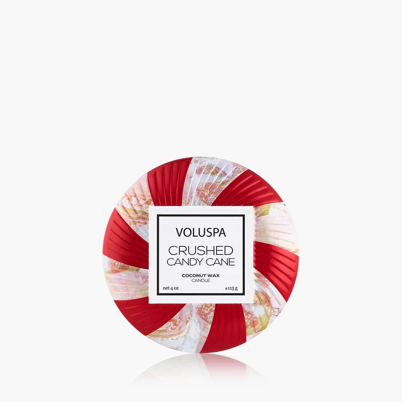 Crushed Candy Cane mini tin ilmkerti - Voluspa