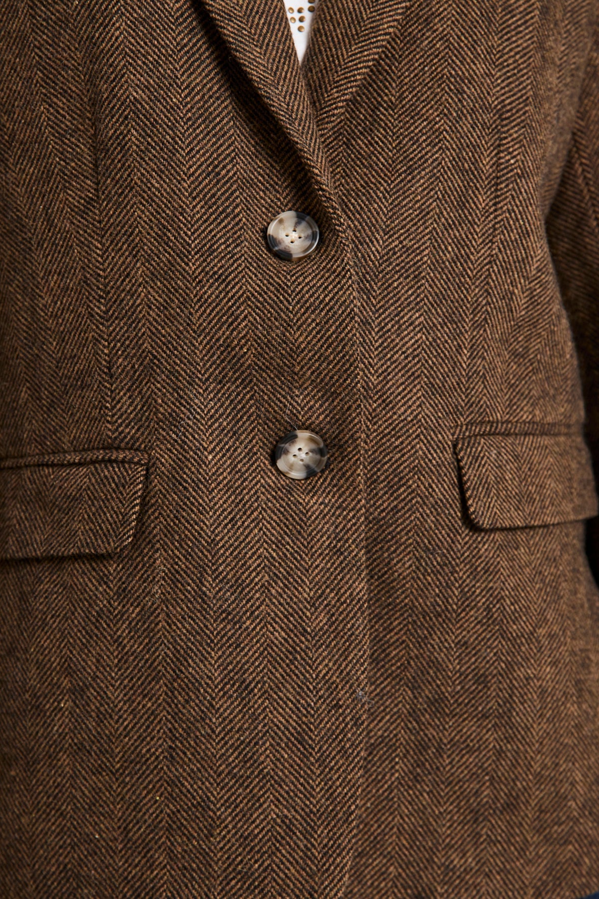 Zango blazer brúnn - Freequent