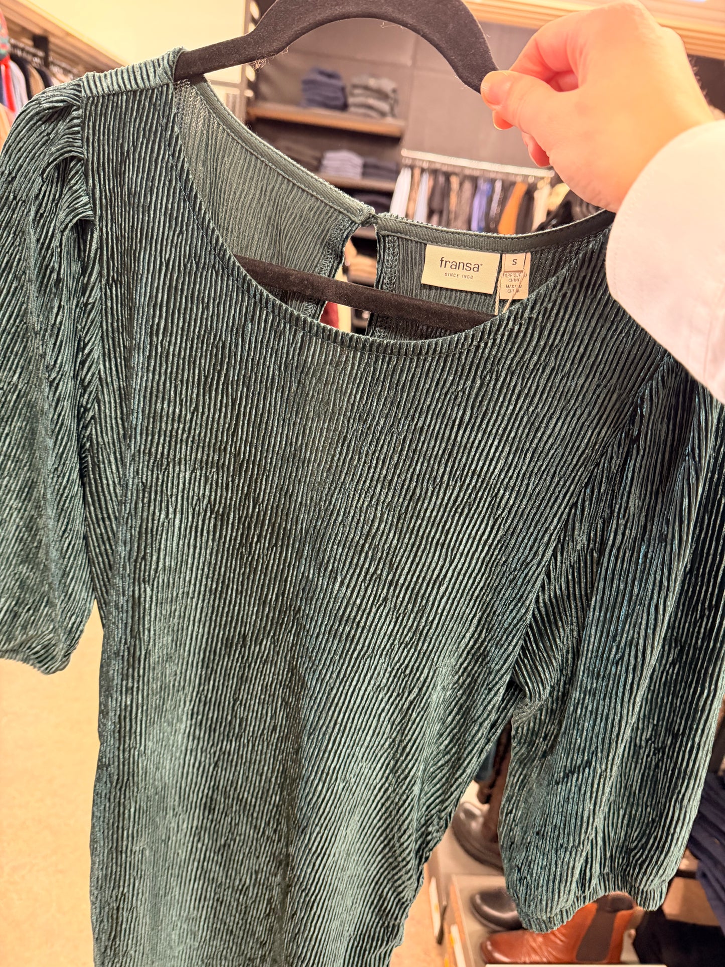 Calista kjóll dimmgrænn - Fransa