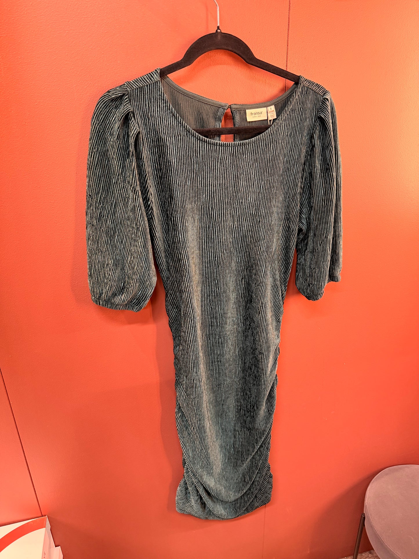 Calista kjóll dimmgrænn - Fransa