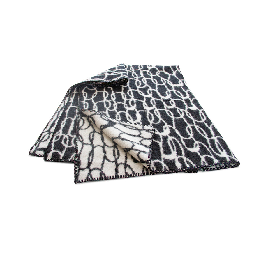 Loops Ullarteppi svart/hvítt