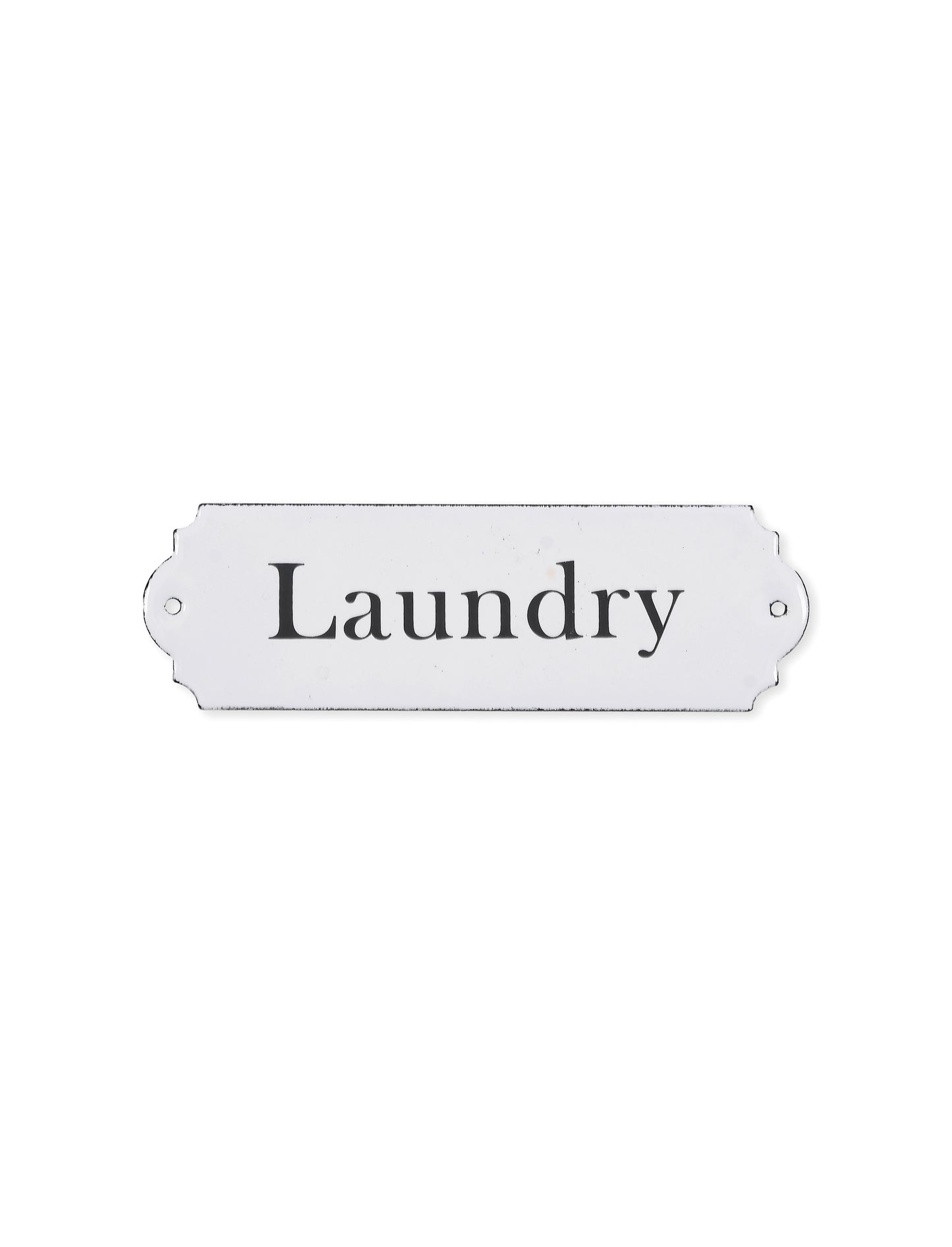 Laundry skil emilerað hvítt - Garden Trading