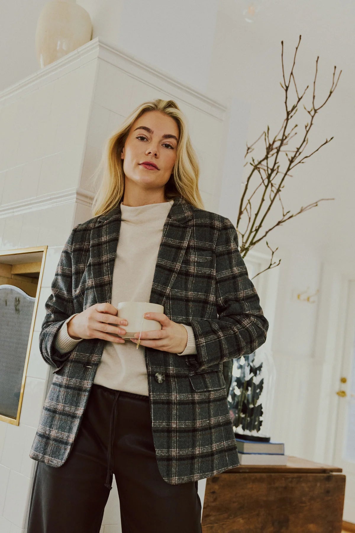 Zango blazer köflóttur - Freequent