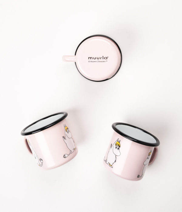 Moomin enamel bolli 2,5 DL - Snorkmaiden bleikur