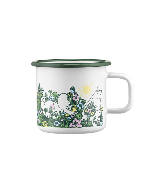 Moomin enamel bolli 3,7dl - In the garden