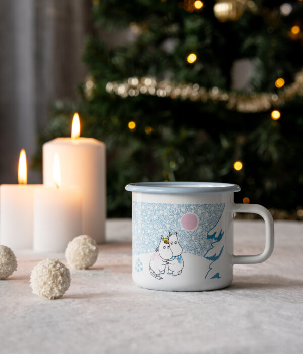 Moomin enamel bolli 3,7 DL - Let it snow