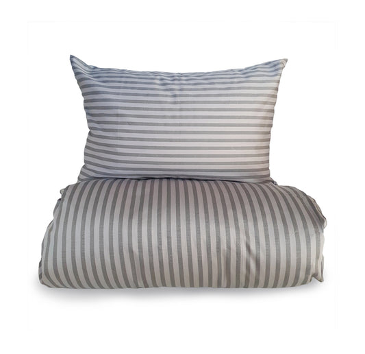 Rendur Sængurver, grátt/svart 140x200cm