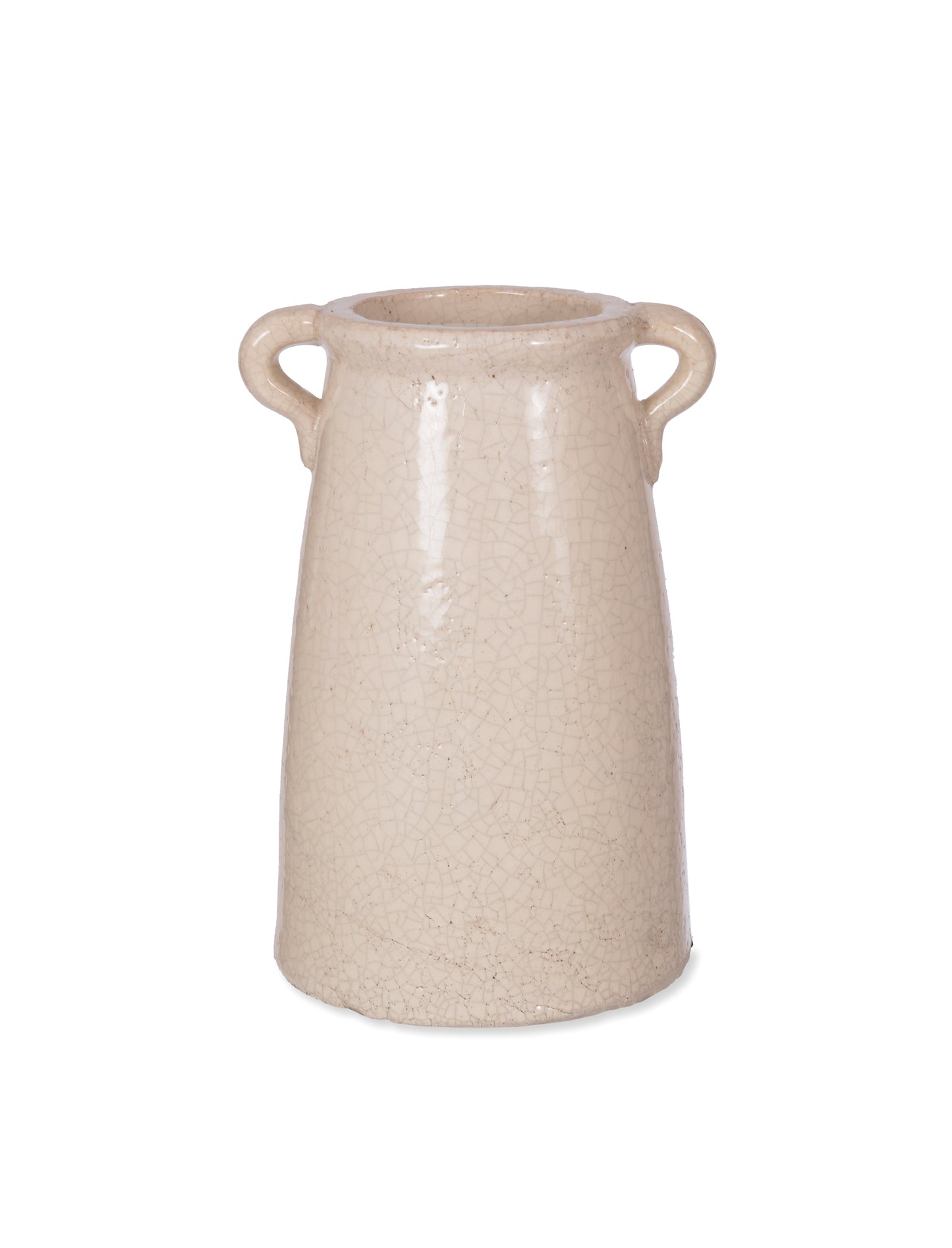 Ravello Vasi, Stoneware hvítur Large - Garden Trading
