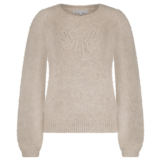 Red button logo peysa stone brún - Red Button