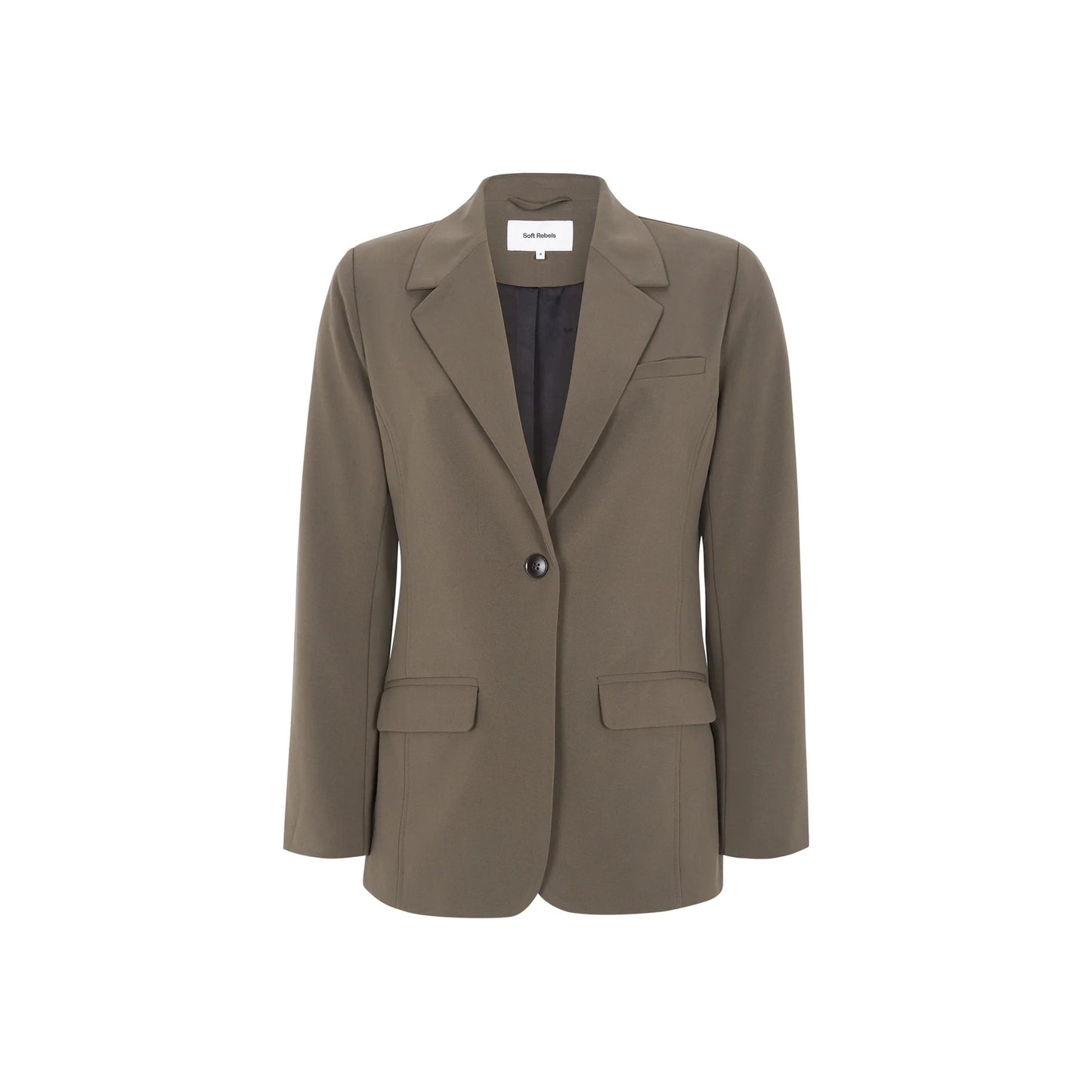 Vilja blazer brúnn - Soft Rebels