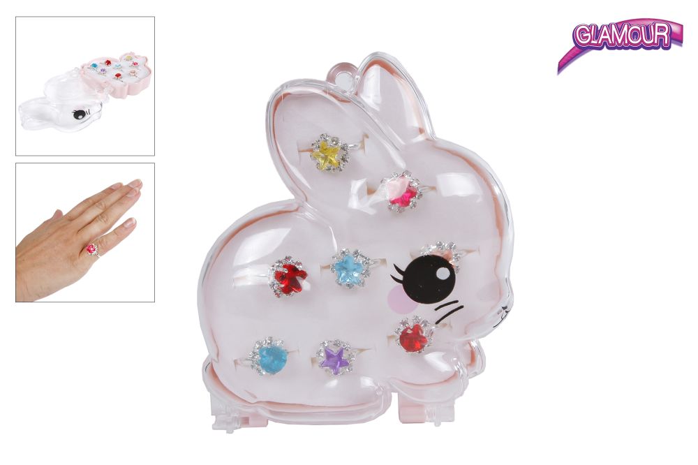 Krakkahringir í kanínuboxi 8 stk.