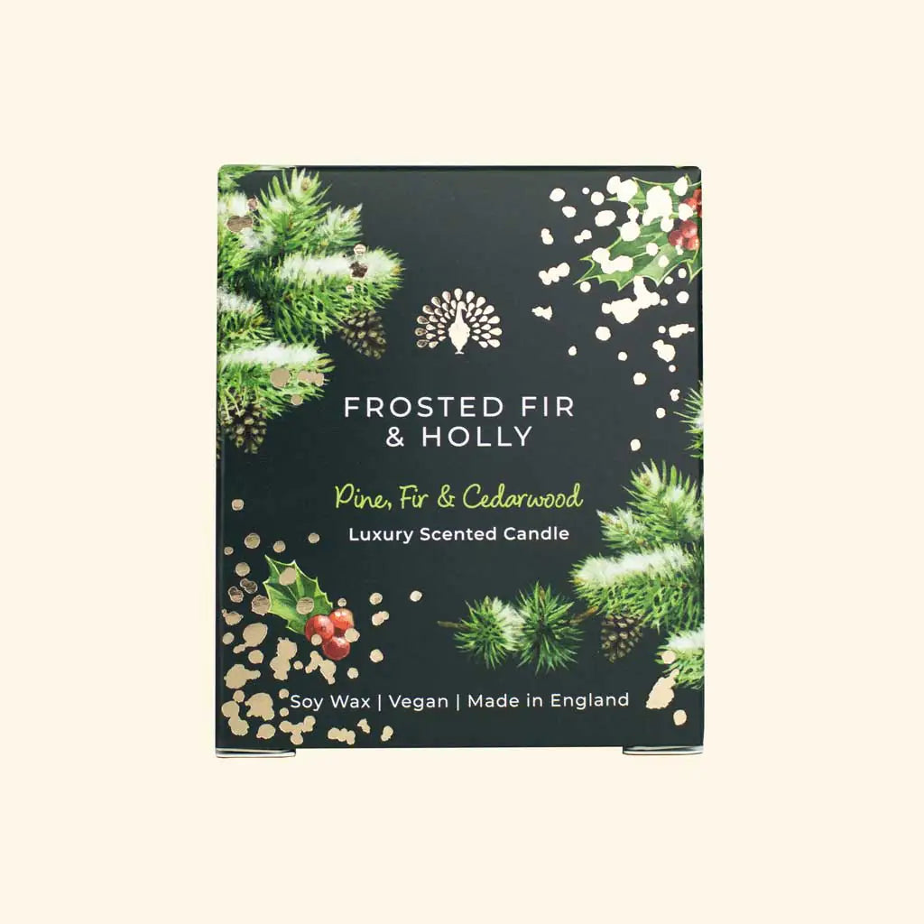 Christmas Tidings Frosted Fir and Holly Ilmkerti