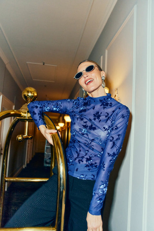 Biska toppur blár - Freequent