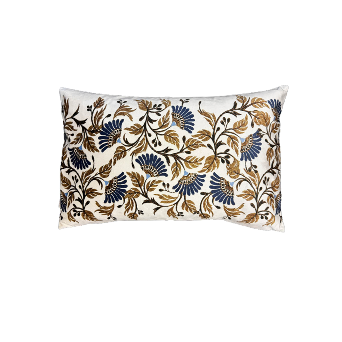 Púði velvet navy peony