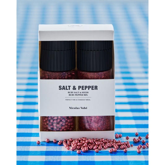 Gjafasett – Ruby salt & seeds + pepper mix