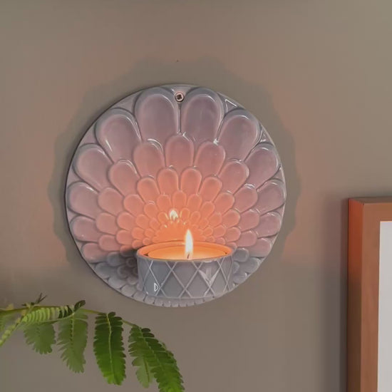 Pipanella Harlequin veggstjaki blár