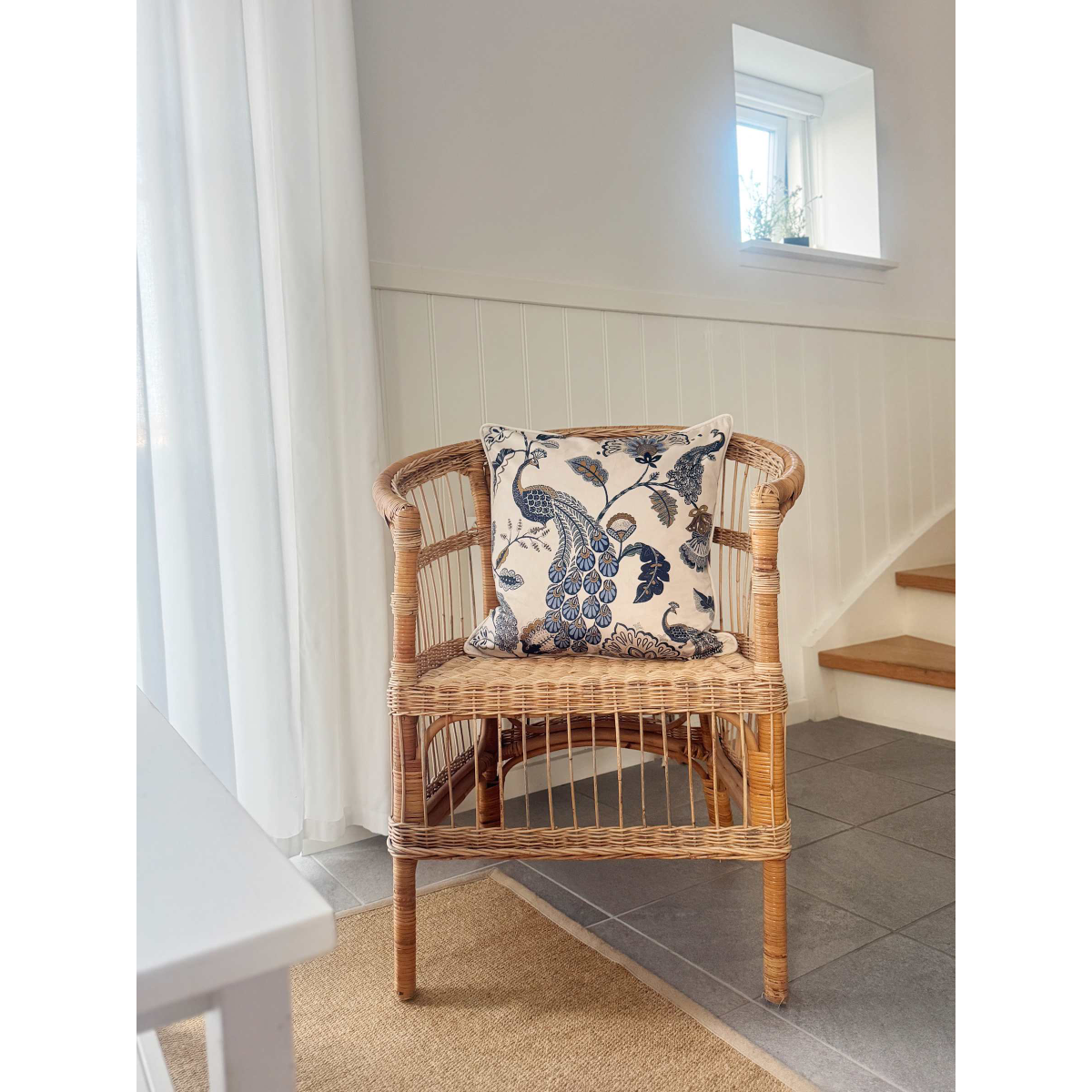 Púði velvet piping navy