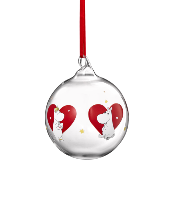 Jólakúla 9cm - Heart