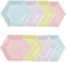 Pastel pappadiskar 8 stk.