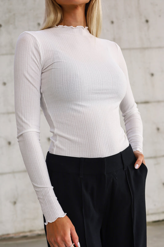 Candace bolur hvítur -  EINN TIL Í SMALL