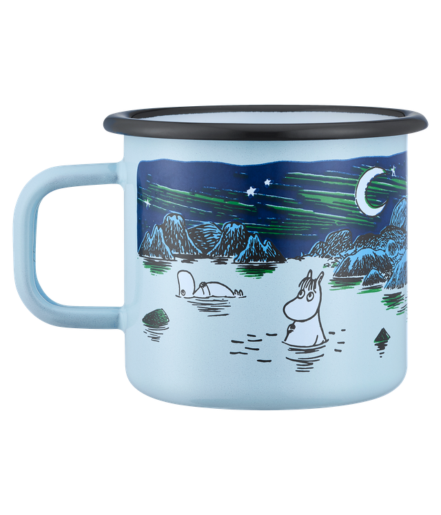 Moomin enamel bolli 3,7 DL - Lagoon