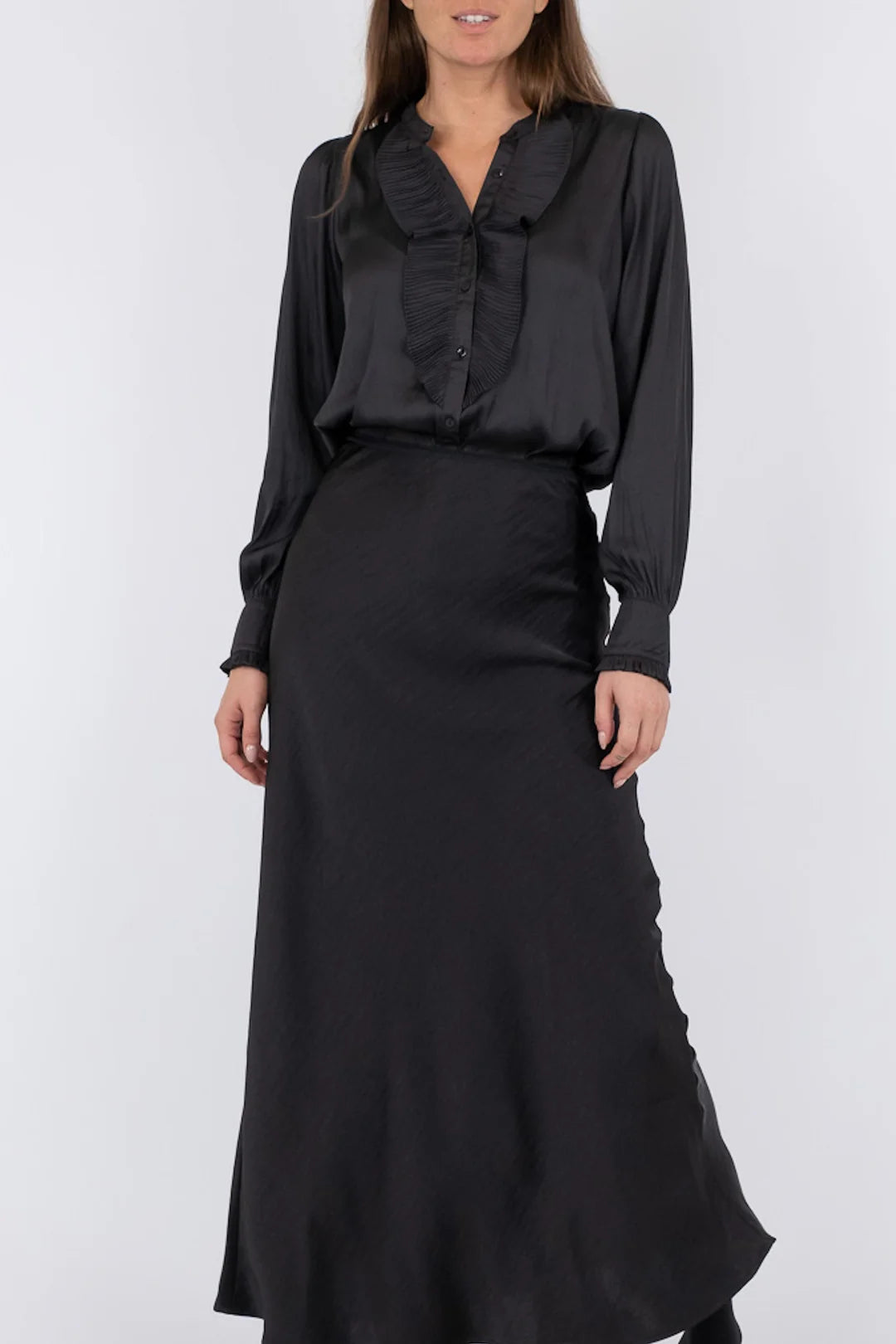 Vicky sateen pils svart - Neo Noir