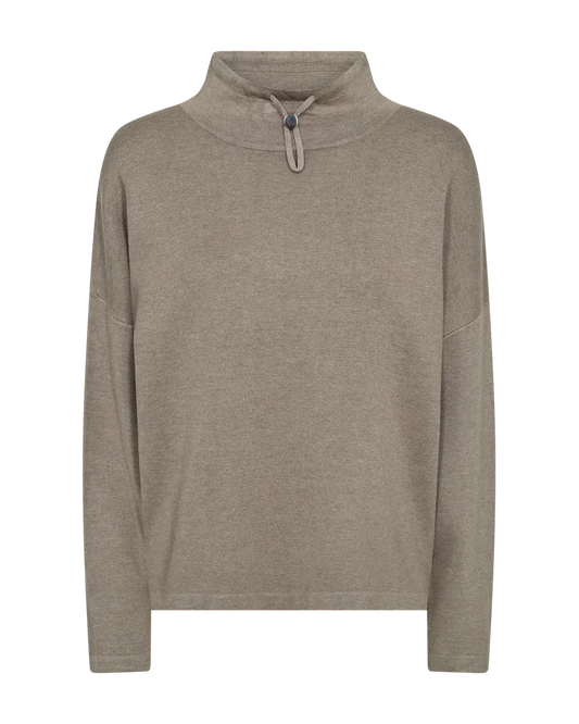 Kósý peysa brún - Freequent