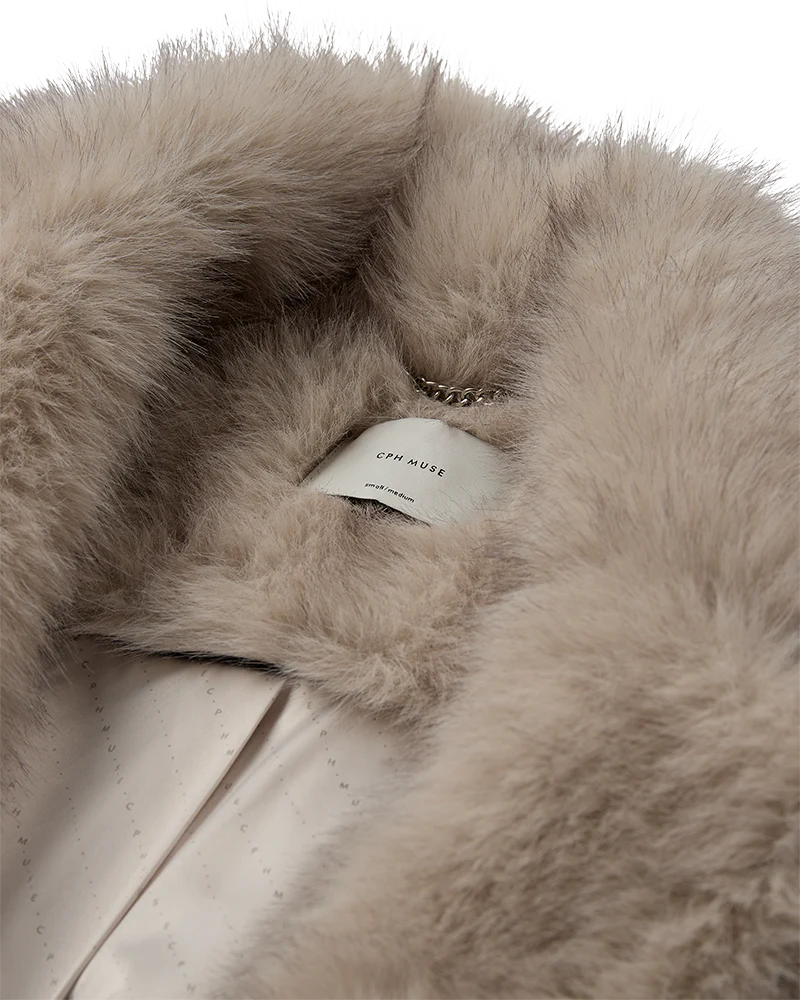 Cpn Muse loðvesti ljóst