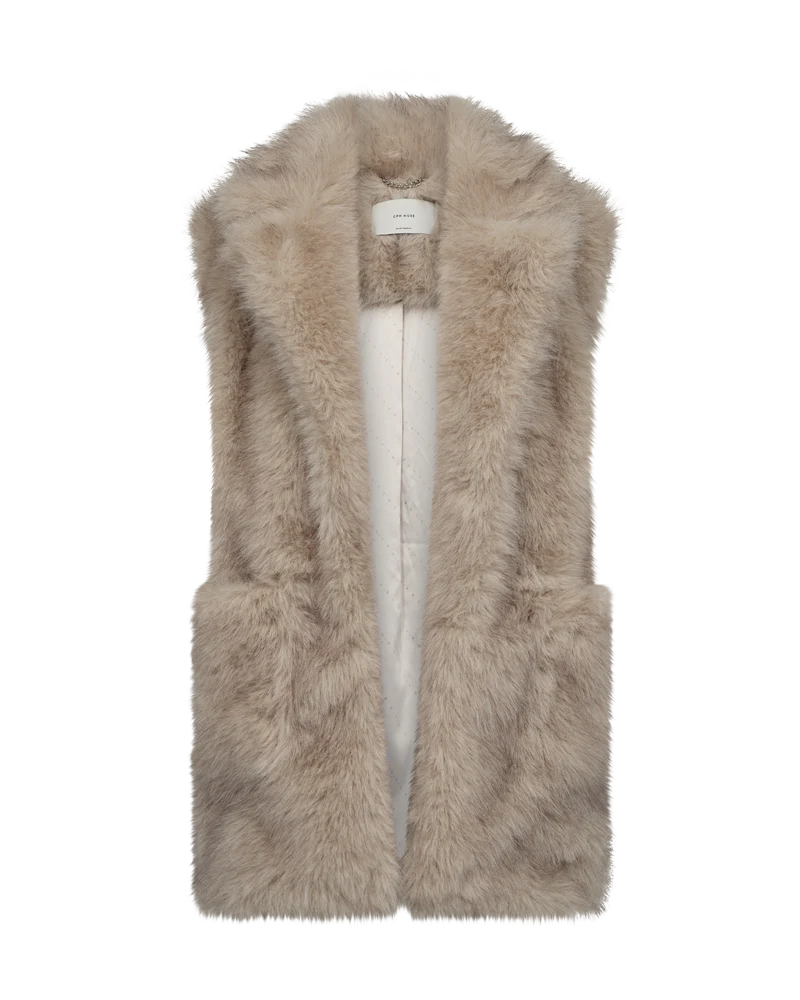 Cpn Muse loðvesti ljóst