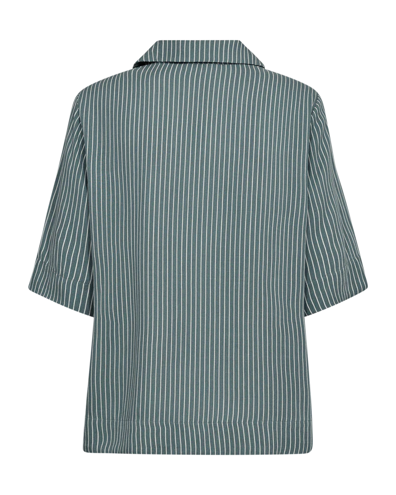 Sava skyrta græn röndótt - Freequent