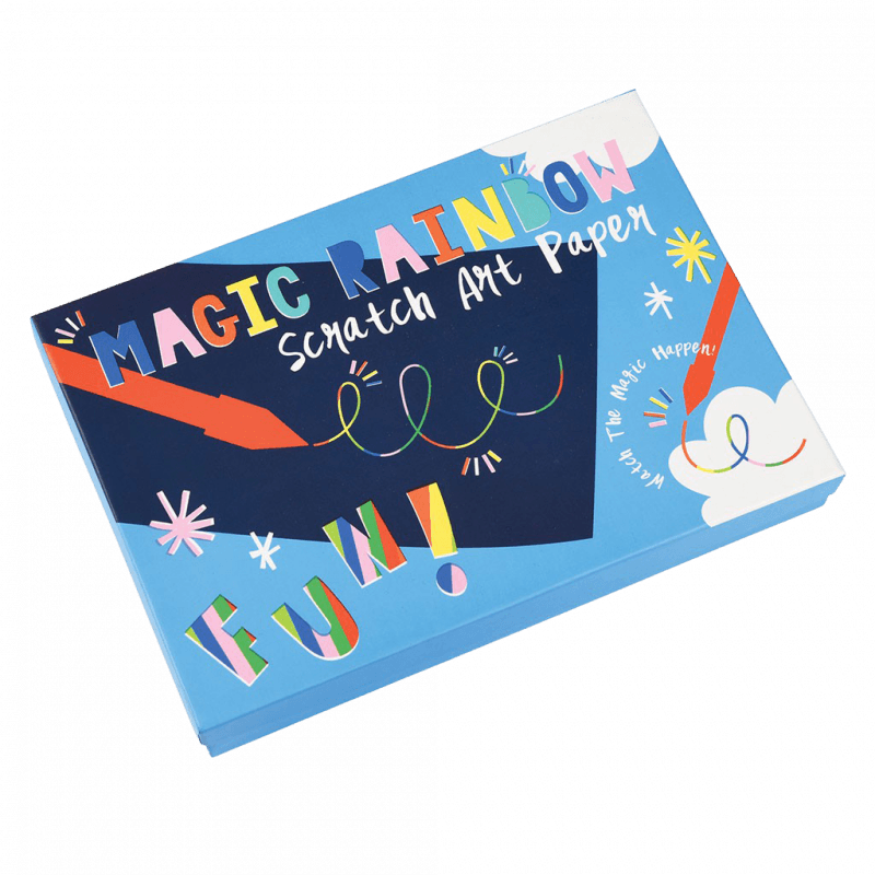 Regnboga skafipappír